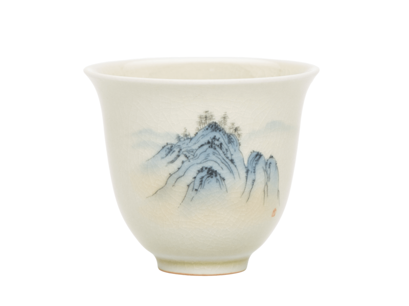 Чашка кераміка колотий лід з горами - 1