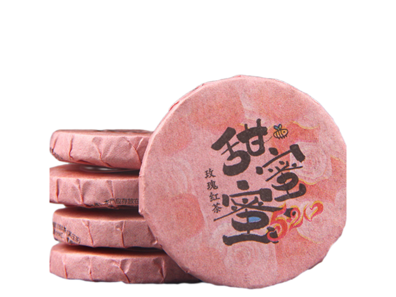 Черный чай Шу Пуэр с розой медовый аромат 5шт по 9г, Китай - 1