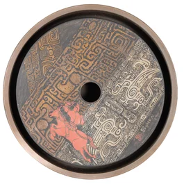 Чайный пруд "Всадник", цзяньшуйская керамика, мастер Чэнь Цымин