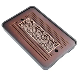 Чабань "Темный орех" бамбук, 36×24×3,5 см