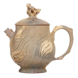 Чайник 175 мл "Дерев'яний стиль", цзяньшуйська кераміка, майстер Чжан Юелун