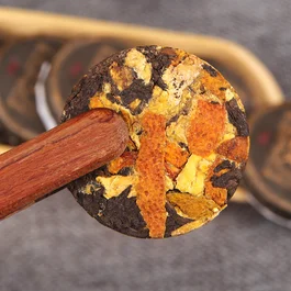Шу Пуэр с мандариновой цедрой «Чэньпи»