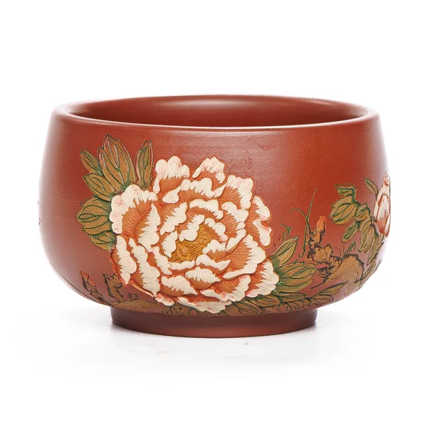 Пиала "Цветущий пион", исинская глина Цин Шуй Ни - 2