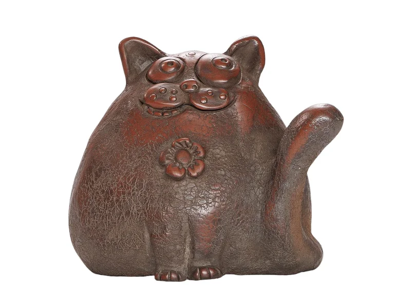 Фигурка "Кот Муркот", керамика Цзяньшуй, мастер Фэн Яо Чэнь - 1