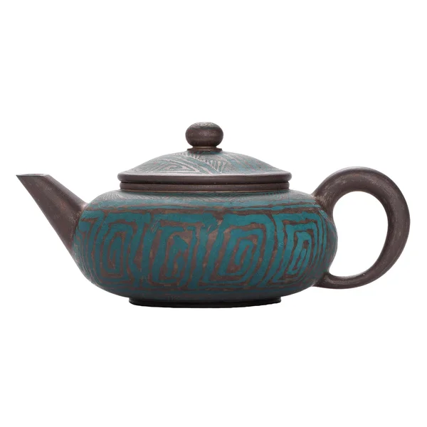 Чайник 100 мл "Бірюзовий тотем", цзяньшуйська кераміка, майстер Нун Бінцзе - 1