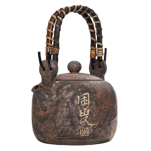 Чайник 200 мл "Эстампы", цзяньшуйская керамика, мастер Гу Цзингуан - 3