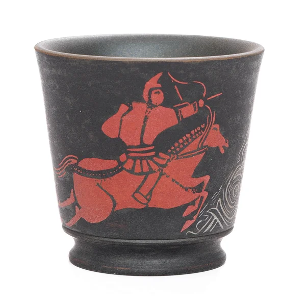 Піала 50 мл "Вершник", цзяньшуйська кераміка, майстер Чень Цімін - 2