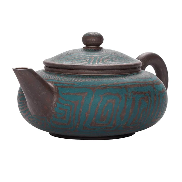 Чайник 100 мл "Бірюзовий тотем", цзяньшуйська кераміка, майстер Нун Бінцзе - 3