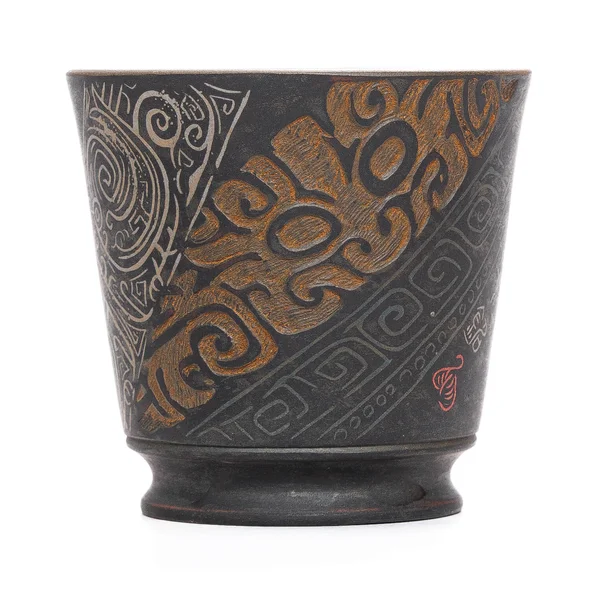 Піала 50 мл "Вершник", цзяньшуйська кераміка, майстер Чень Цімін - 3