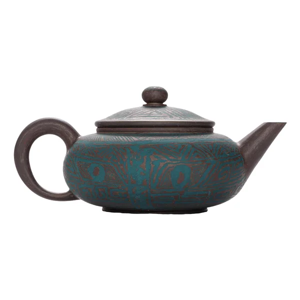 Чайник 100 мл "Бірюзовий тотем", цзяньшуйська кераміка, майстер Нун Бінцзе - 2