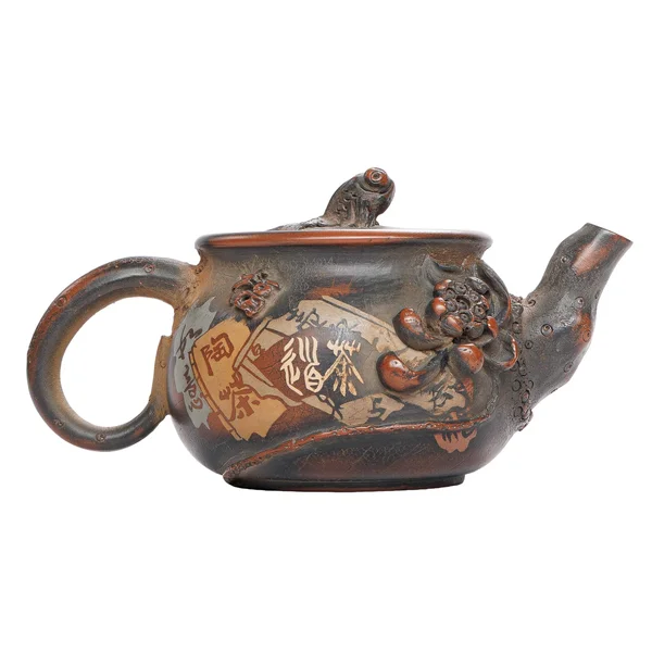 Чайник 230 мл "Золота рибка" цзяньшуйська кераміка, робота майстра Чена - 3