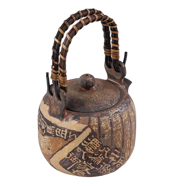 Чайник 200 мл "Эстампы", цзяньшуйская керамика, мастер Гу Цзингуан - 4