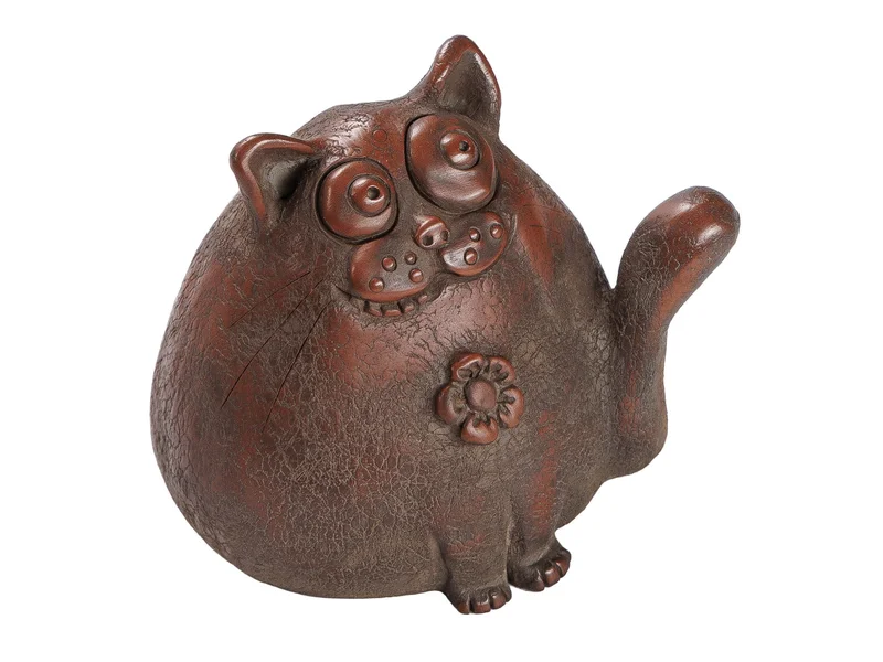 Фигурка "Кот Муркот", керамика Цзяньшуй, мастер Фэн Яо Чэнь - 4