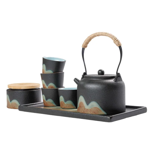 Чайный набор "Нефритовые горы", черный - 5