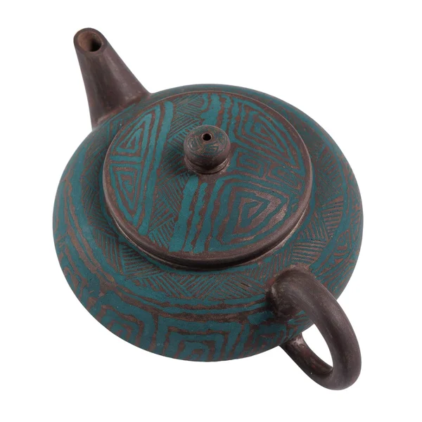 Чайник 100 мл "Бірюзовий тотем", цзяньшуйська кераміка, майстер Нун Бінцзе - 5