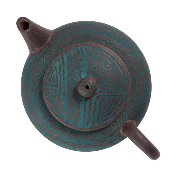 Чайник 100 мл "Бірюзовий тотем", цзяньшуйська кераміка, майстер Нун Бінцзе - 6