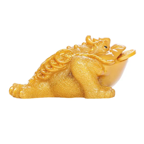 Чайна фігурка Золота жаба, що змінює колір (жовта) - 2