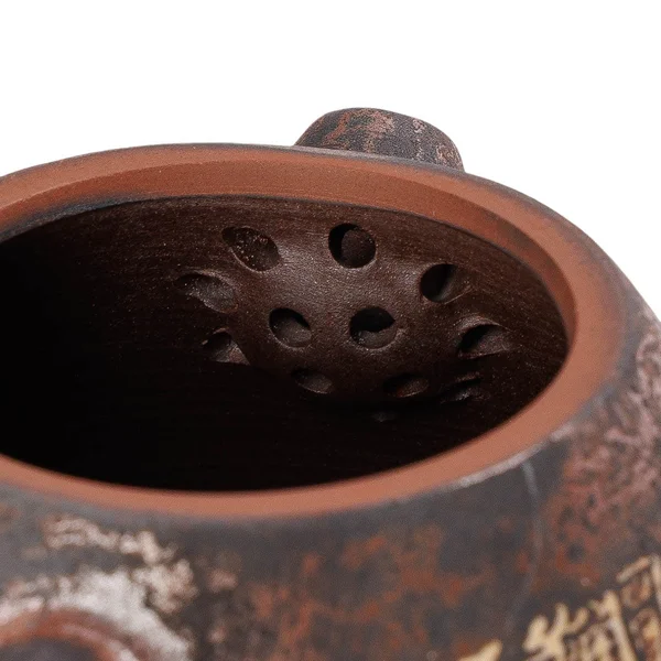 Чайник 150 мл "Яйцо Дракона", цзяньшуйская керамика, мастер Гу Цзингуан - 7