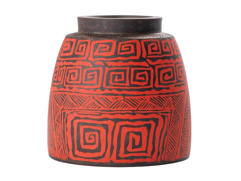 Піала 110 мл "Червоний Таоте", цзяньшуйська кераміка, майстер Нун Бінцзе - 8