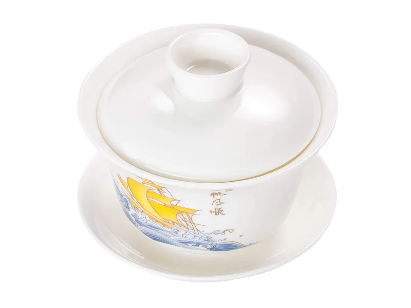 Гайвань 170 мл "Золотой парусник", фарфор - 2