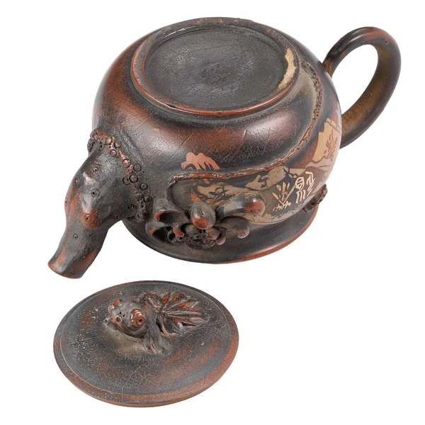 Чайник 230 мл "Золота рибка" цзяньшуйська кераміка, робота майстра Чена - 8