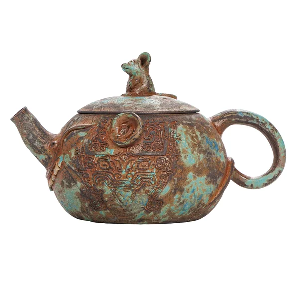 Чайник 180 мл "Химерний слон з мишею", цзяньшуйская керамика, майстер Фен Яо Чен