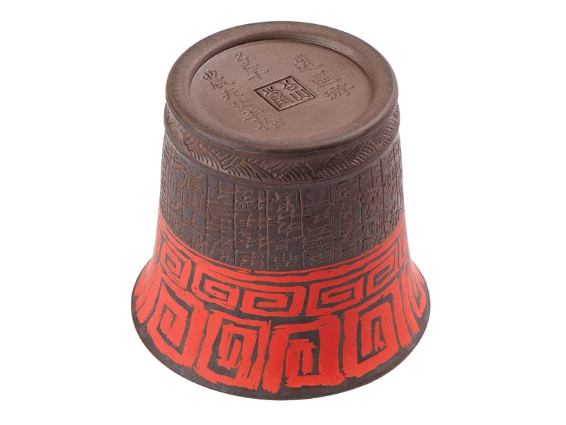 Піала 90 мл "Таоте. Тисяча ієрогліфів", цзяньшуйська кераміка, майстер Нун Бінцзе - 7