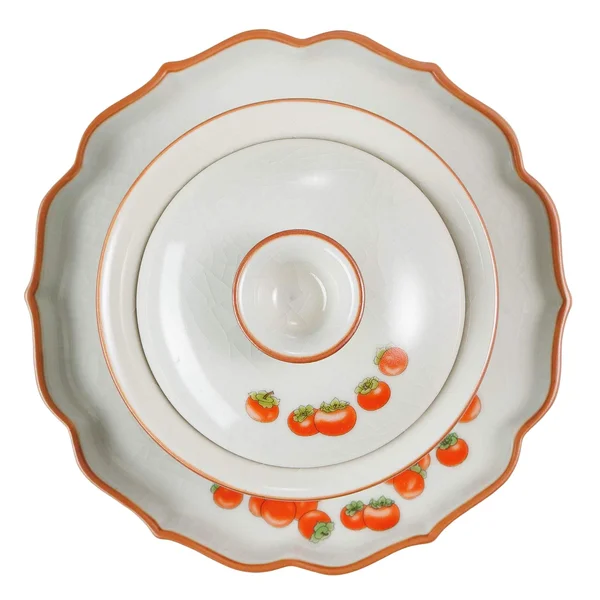 Гайвань 110 мл "Кіт і хурма", кераміка жуяо, шовкографія - 3