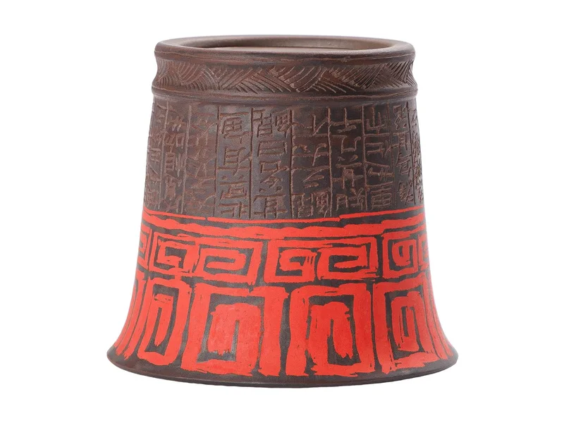 Піала 90 мл "Таоте. Тисяча ієрогліфів", цзяньшуйська кераміка, майстер Нун Бінцзе - 8