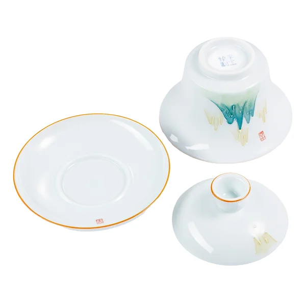 Гайвань с рельефным рисунком "Зеленые горы" - 7