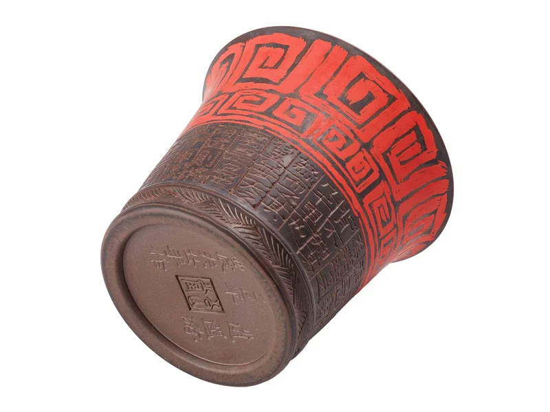 Піала 90 мл "Таоте. Тисяча ієрогліфів", цзяньшуйська кераміка, майстер Нун Бінцзе - 2