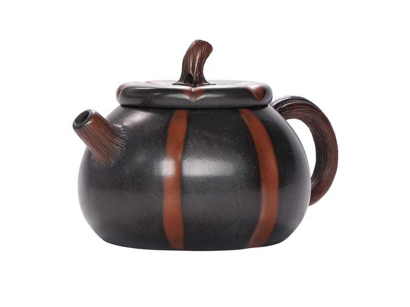Чайник 95 мл "Гарбуз. Глибокий тон", цзяньшуйська кераміка, майстер Янь Сяосі - 3