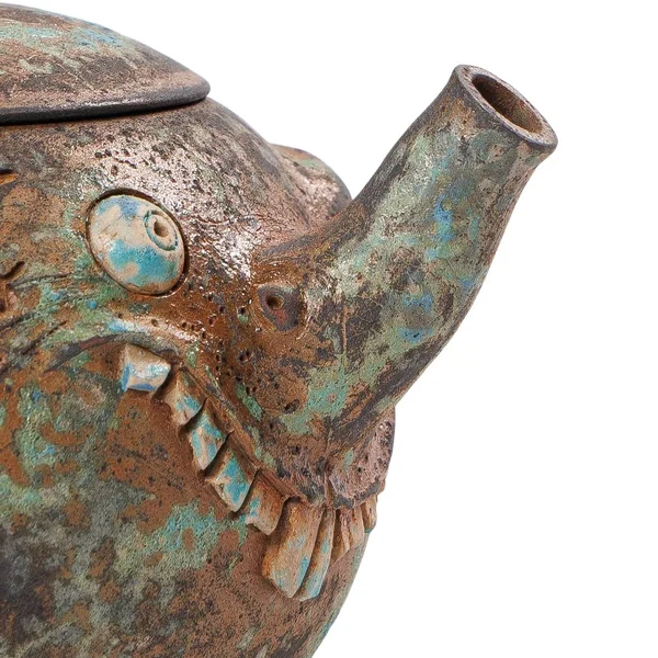 Чайник 180 мл "Химерний слон з мишею", цзяньшуйская керамика, майстер Фен Яо Чен - 9