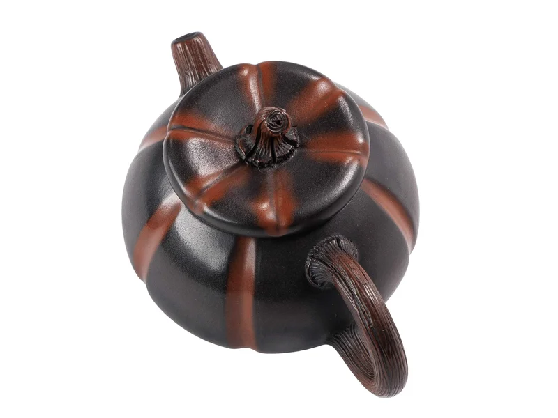 Чайник 95 мл "Гарбуз. Глибокий тон", цзяньшуйська кераміка, майстер Янь Сяосі - 5