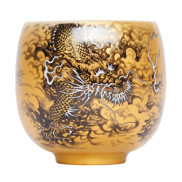 Пиала 80 мл "Хэйлун - Чёрный Дракон", керамика Дэхуа - 3