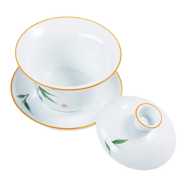 Гайвань с рельефным рисунком "Зеленый бамбук" - 4