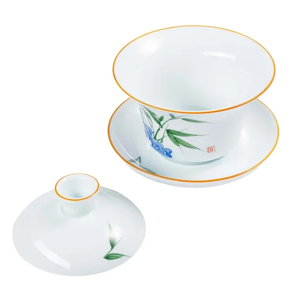 Гайвань с рельефным рисунком "Зеленый бамбук" - 5