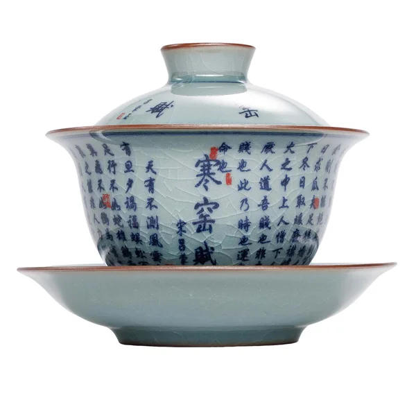 Гайвань 160 мл "Сутра серця", цинхуа, фарфор з Цзиндечжень - 1