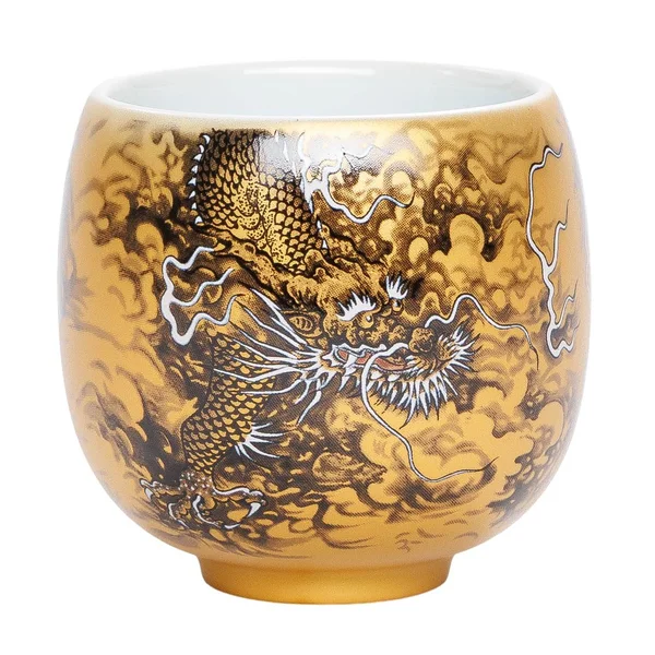 Пиала 80 мл "Хэйлун - Чёрный Дракон", керамика Дэхуа - 1