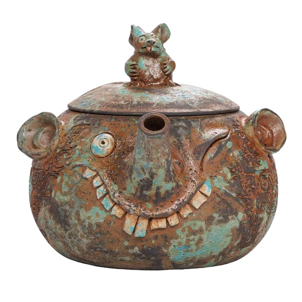 Чайник 180 мл "Химерний слон з мишею", цзяньшуйская керамика, майстер Фен Яо Чен - 13