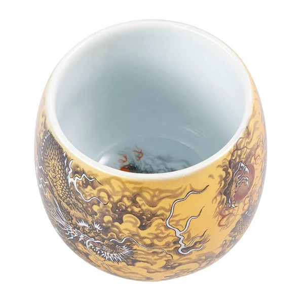 Пиала 80 мл "Хэйлун - Чёрный Дракон", керамика Дэхуа - 4