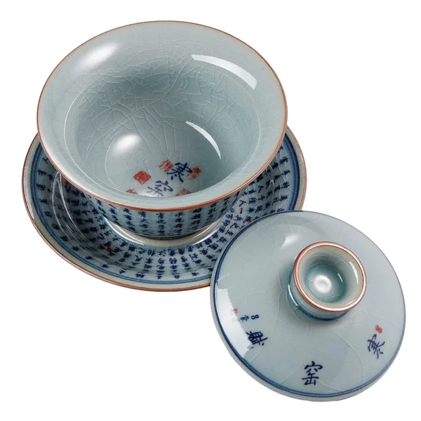 Гайвань 160 мл "Сутра серця", цинхуа, фарфор з Цзиндечжень - 4