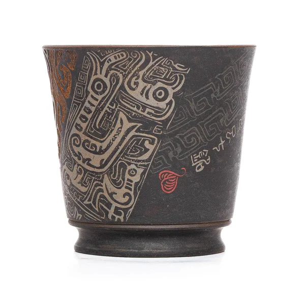 Піала 50 мл "Сузаку", цзяньшуйська кераміка, майстер Чень Цімін - 3