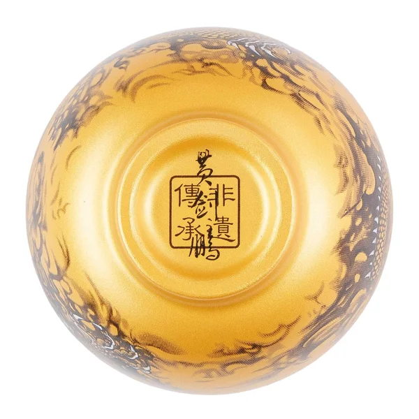 Пиала 80 мл "Хэйлун - Чёрный Дракон", керамика Дэхуа - 5