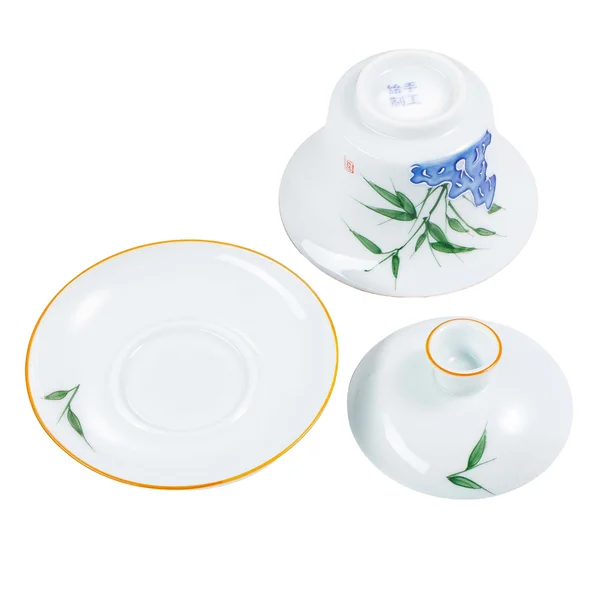 Гайвань с рельефным рисунком "Зеленый бамбук" - 6