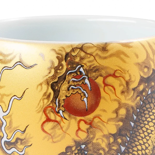 Пиала 80 мл "Хэйлун - Чёрный Дракон", керамика Дэхуа - 8