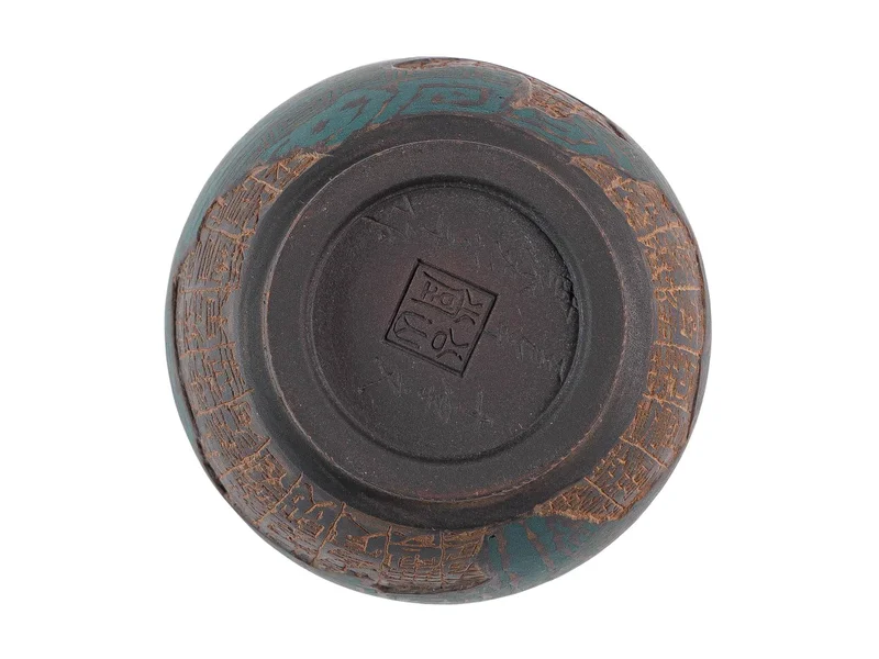 Пиала 100 мл "Бирюзовый Таоте", цзяньшуйская керамика, мастер Нун Бинцзе - 6