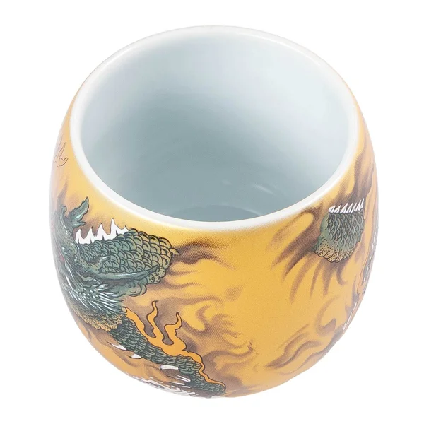 Пиала 80 мл "Цин Лун - Лазурный Дракон", керамика Дэхуа - 4