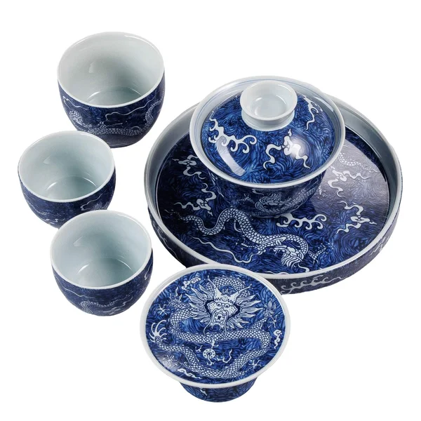 Набор чайной посуды "Небесный дракон" (цинхуа), 6 предметов - 2
