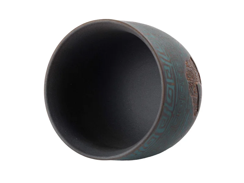 Пиала 100 мл "Бирюзовый Таоте", цзяньшуйская керамика, мастер Нун Бинцзе - 10